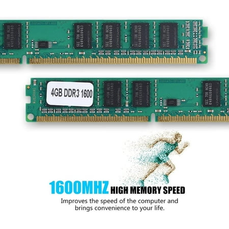 DDR3 Memory,DDR3 RAM,4GB DDR3 Meomory 1600MHz 1.5V PC3-12800 240Pin Desktop Memory for Intel/AMD Motherboard,Fully Compatible for Desktop Computer 